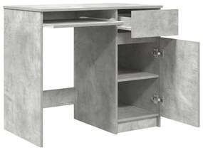 betonszürke forgácslap íróasztal 86x49x76 cm