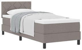 Box Spring ágy matraccal Taupe 80x200 cm Szövet