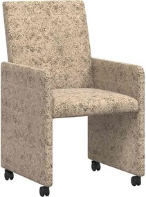 vidaXL Kerekes Étkező Székek 2 pcs Világosszürke 57 x 66 x 94 cm