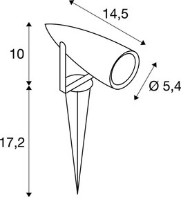 SLV 227505 SYNA Kültéri Növényvilágító Lámpa Antracit LED IP55