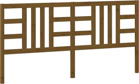 vidaXL mézbarna tömör fenyőfa ágyfejtámla 206 x 4 x 100 cm