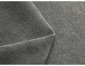 Szürke kárpitozott ágyneműtartós franciaágy ágyráccsal 140x200 cm Hauke – Makamii