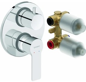 Duravit DC5210008010 - Rejtett beépítésű zuhanycsaptelep D-CODE, fényes króm