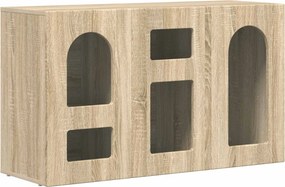 vidaXL Széf Sonoma tölgy 100 x 35 x 59 cm Faanyag