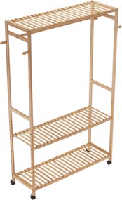 Szekrény szervező, természetes bambusz, MELAR