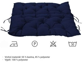 STILISTA Ülőpárna kerti padra  98 x 100 x 8 cm kék