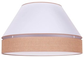 Duolla - Mennyezeti lámpa AVIGNON 3xE27/15W/230V á. 60 cm fehér/barna