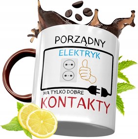 Bordó Bögre Villanyszerelőnek Születésnapi Ajándék fényképes nyomtatással