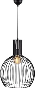Fellini MR-756 fekete vas függőlámpa, Ø38 cm