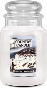 Cookies & Cream Cake Country Candle nagy illatgyertya két kanóccal