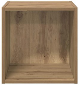 Fali Szekrény 2 pcs kézműves tölgy 37 x 37 x 37 cm Faanyag
