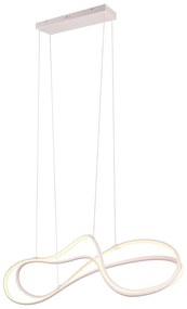 Fehér LED függőlámpa fém búrával Nala – Trio Select