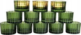 8PCS Vohocandle teamécsestartó 5 cm 1 gyertya zöld 8PCS!