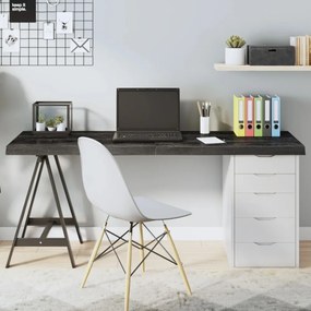 sötétbarna kezelt tömör tölgyfa asztallap 160x50x(2-6) cm