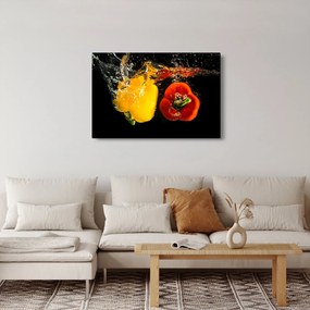 Kép - paprika a vízben (90x60 cm)