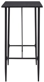 Fekete MDF bárasztal 120 x 60 x 110 cm