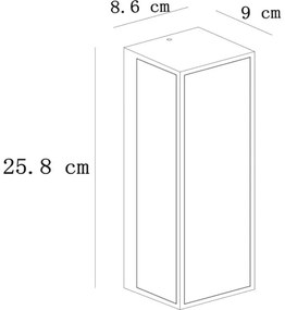 Lucide 15802/01/30 - Kültéri fali lámpa DUKAN 1xE27/15W/230V IP65