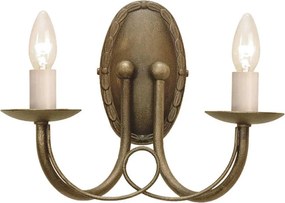 Elstead Lighting MINSTER MN2-BLK-GOLD Fali lámpa 2x60W/E14