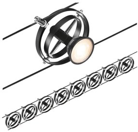 Paulmann 94494 - 8x GU5,3/7,5W CARDAN spotlámpa, 230V, fekete