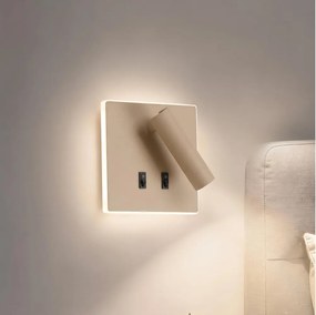 BRILAGI - LED fali spotlámpa ZAYA DOUBLE LED/8W/230V + LED/3W bézs