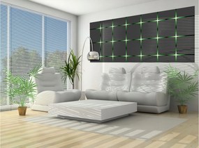 Flizelin fotótapéta Geometrikus háló sötétszürke 250x104 +ragasztó