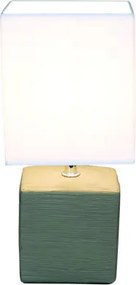 Globo 21677 Asztali lámpa kerámia barna, textil fehér, LxBxH:130x110x290, exkl. 1xE14 40W 230V