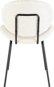 Fehér kárpitozott étkezőszék Maddie – Yes Everyday