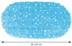 Spirella GALETS csúszásgátló fürdőkád alátét,világoskék, 99 x 39 cm