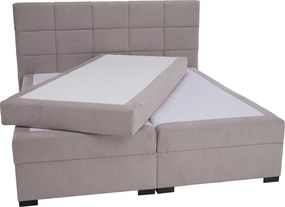Boxspring ágy, 180x200, szürkésbarna Taupe, APRIL