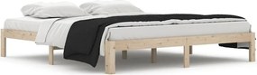 vidaXL Super King tömör fa ágykeret 180 x 200 cm