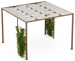 Blumfeldt Shade Cove GreenWall, pergola, 3 x 3 m, oldalfalak, porszórt festék, időjárásálló