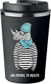 Prémium Termo Bögre fekete Fiú apák napja Irónia KT_364