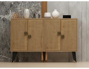 Ahart Sapphire Oak and Gold szekrény