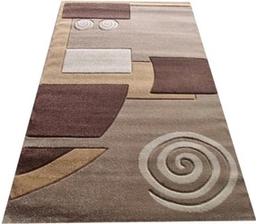 London Nyírt szőnyeg 150 x 230 cm Barna Bézs