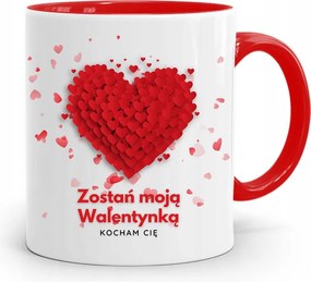 Piros Bögre Valentin Napra Szeretlek Ajándék fényképes nyomtatással