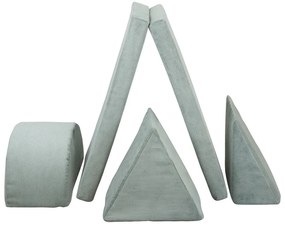 Világoskék kordbársony habszivacs játszótér Bloque Montessori – Little Nice Things