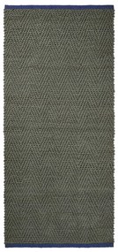 Sötétzöld juta futószőnyeg 70x150 cm Notes – Mette Ditmer Denmark