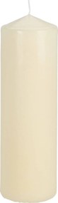 Paraffin Gyertya Dekorációs Krémszínű Henger 8 x 24,5 CM