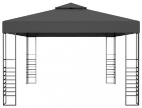 antracitszürke pavilon 3 x 4 m