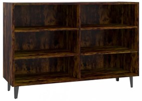 füstös tölgyszínű szerelt fa tálalószekrény 103,5 x 35 x 70 cm