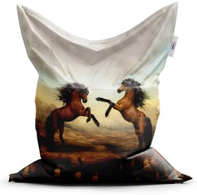 Classic babzsák ágaskodó lovak - gyerek, barna