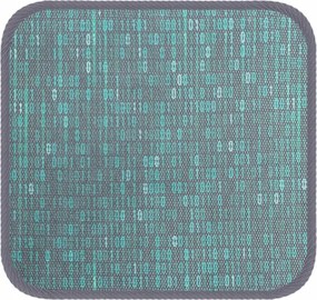 Esőálló kerti párna 40x40cm- Internet mintás-kód zöld