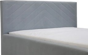 Kárpitozott ágy tárolóval és COOL matraccal 160x200 cm Menta