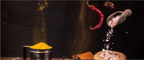 Kép - Fűszerek mozgásban (120x50 cm)