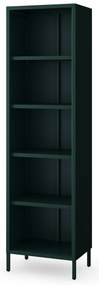 Könyvespolc MARIO, 500 x 1800 x 350 mm, Modern: palack zöld szín