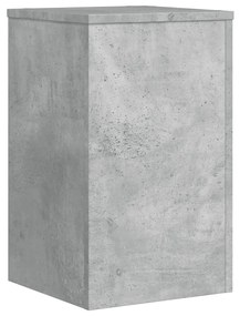 2 db betonszürke szerelt fa növénytartó állvány 30 x 30 x 50 cm