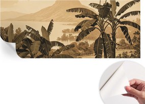 Öntapadós tapéta Fali furnér 3D hatás Trópusi panoráma 250x104