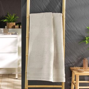 Bézs frottír pamut fürdőlepedő 70x130 cm Tendresse – douceur d'intérieur