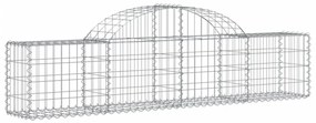 13 db íves horganyzott vas gabion kosár 200x30x40/60 cm