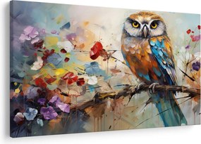 Kép - Festett bagoly (90x60 cm)